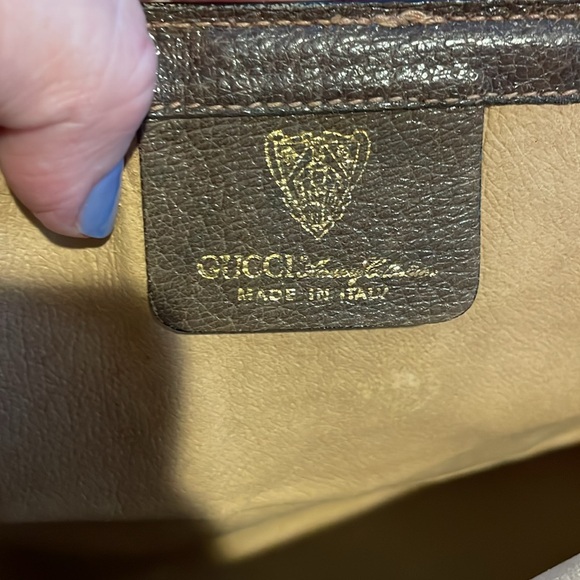 AUTHENTIC VINTAGE GUCCI PVC/LEATHER CLUTCH - Picture 9 of 16